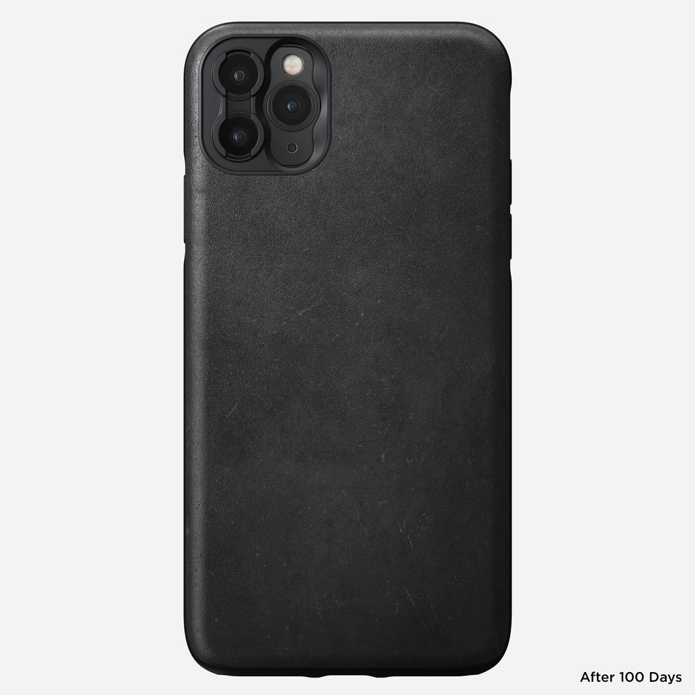 Rugged Leather Moment Case for iPhone 11 Pro Max, Black | NOMAD® - Image 2