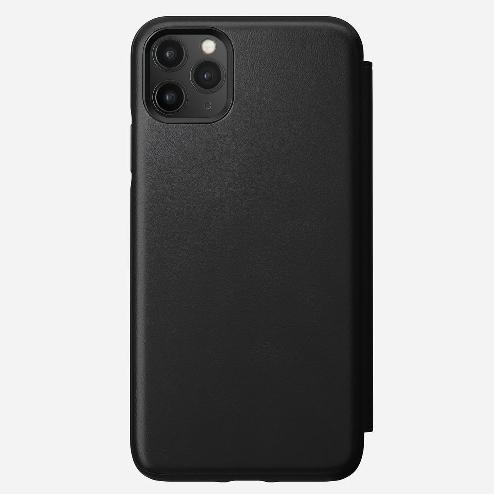 Modern Leather Folio for iPhone 11 Pro Max, Black | NOMAD®