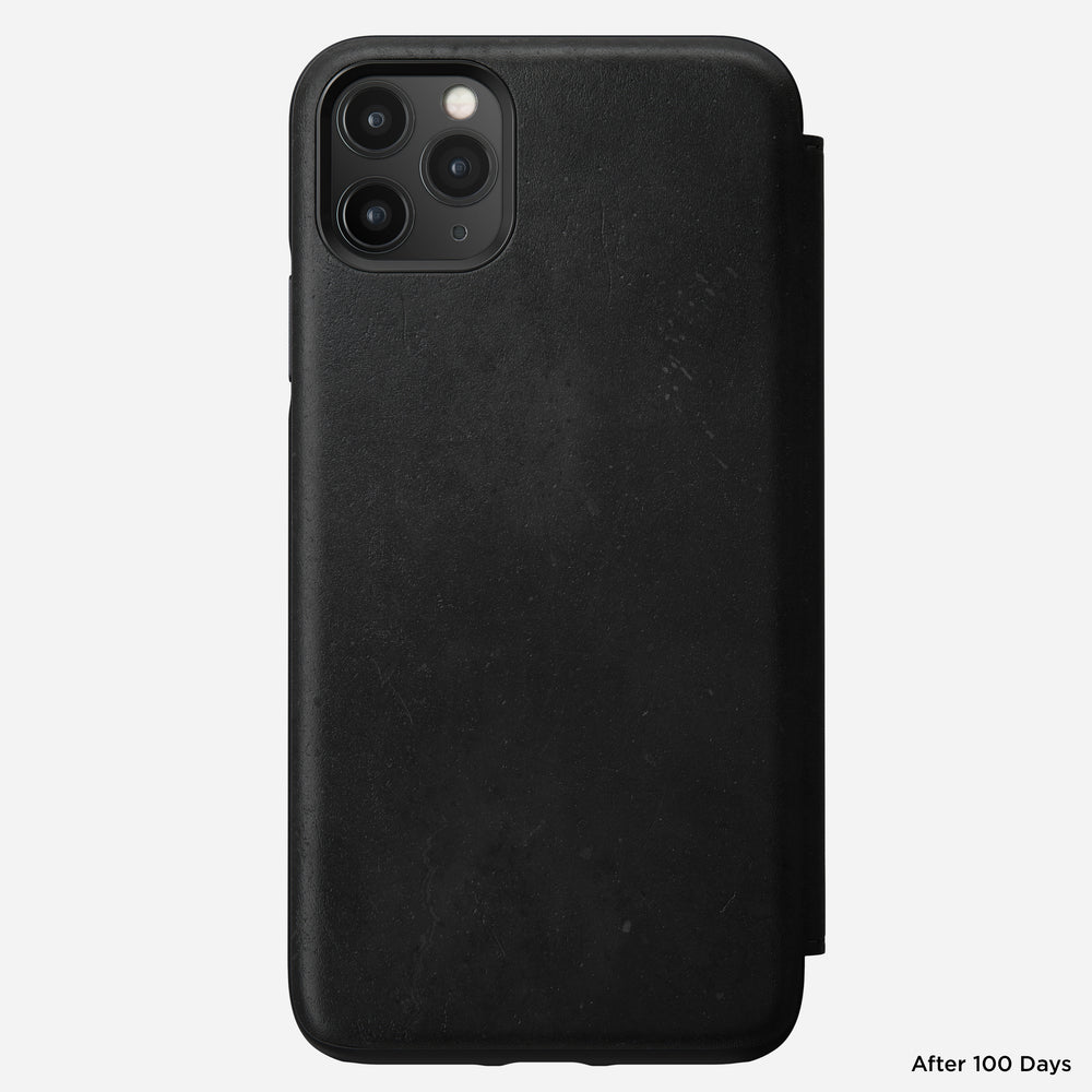 Modern Leather Folio for iPhone 11 Pro Max, Black | NOMAD® - Image 2