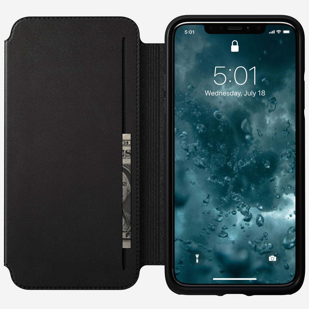 Modern Leather Tri-Folio - iPhone 11 Pro Max | Black | Horween | NOMAD® - Image 3