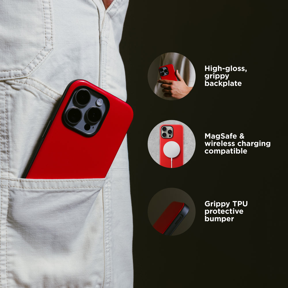 Sport Case for iPhone 15 Pro | Night Watch Red | NOMAD® - Image 3