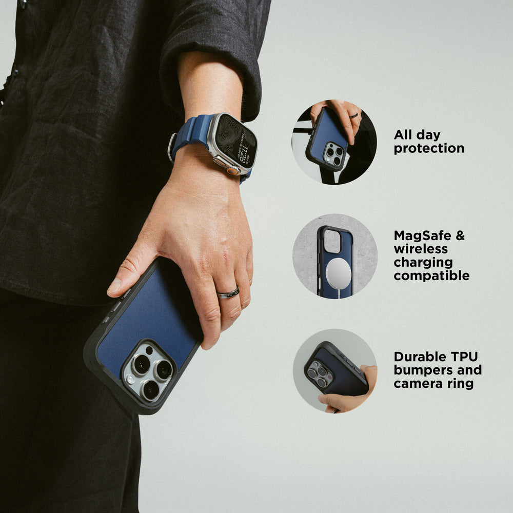 Rugged Case - iPhone 16 Pro | Atlantic Blue | NOMAD® - Image 5