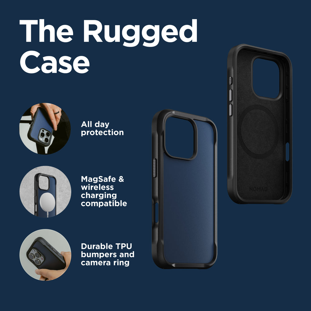 Rugged Case - iPhone 16 Pro Max | Atlantic Blue | NOMAD® - Image 3