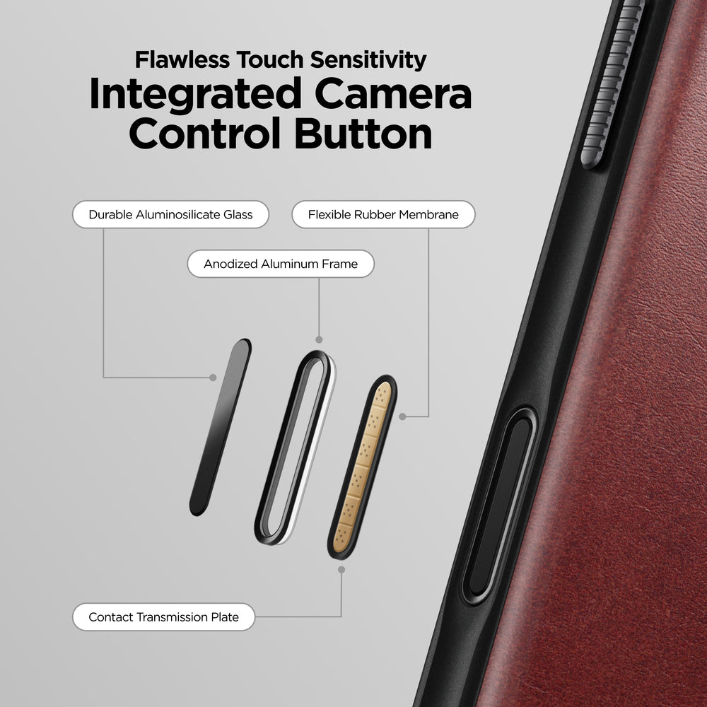 Modern Leather Case - iPhone 17 Pro | Burgundy | Horween | NOMAD® - Image 3