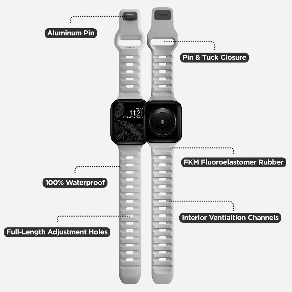 Sport Band - 41mm/42mm | Lunar Gray | NOMAD® - Image 4