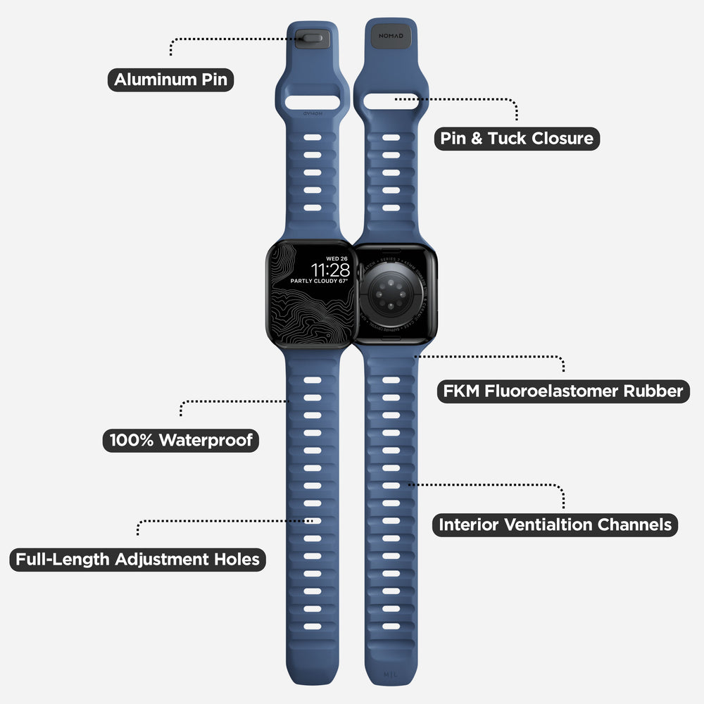 Sport Band | 41mm/42mm - Naval Blue | NOMAD® - Image 4