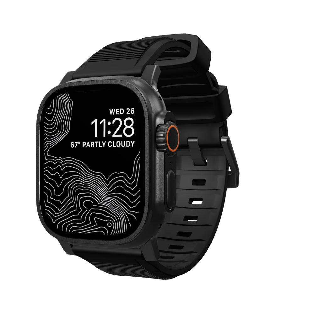 Rugged Band - 46mm/49mm | Black Hardware NOMAD®