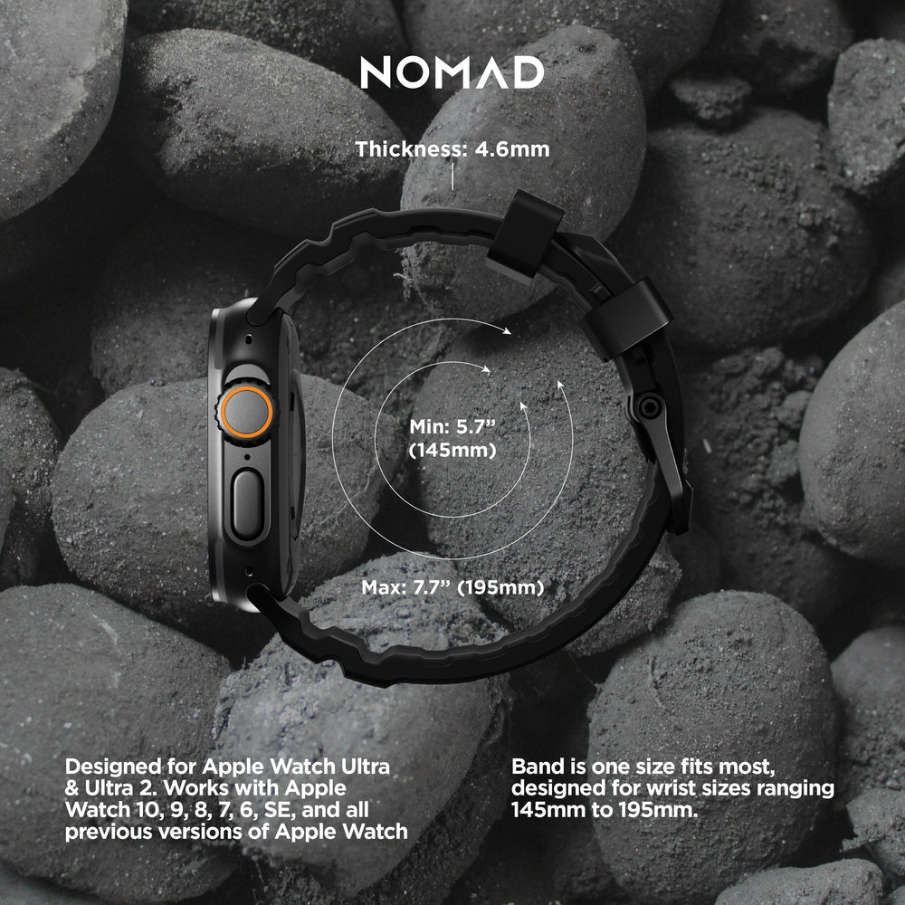 Rocky Point Band - 46mm/49mm | Carbon Black | Black Hardware - Image 5