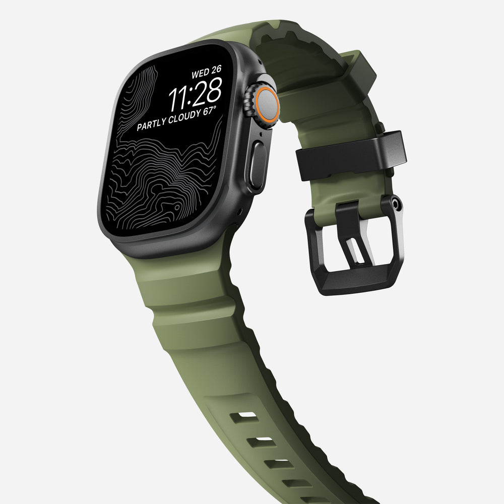 Rocky Point Band - 46mm/49mm | Forest | Black Hardware | NOMAD® - Image 10