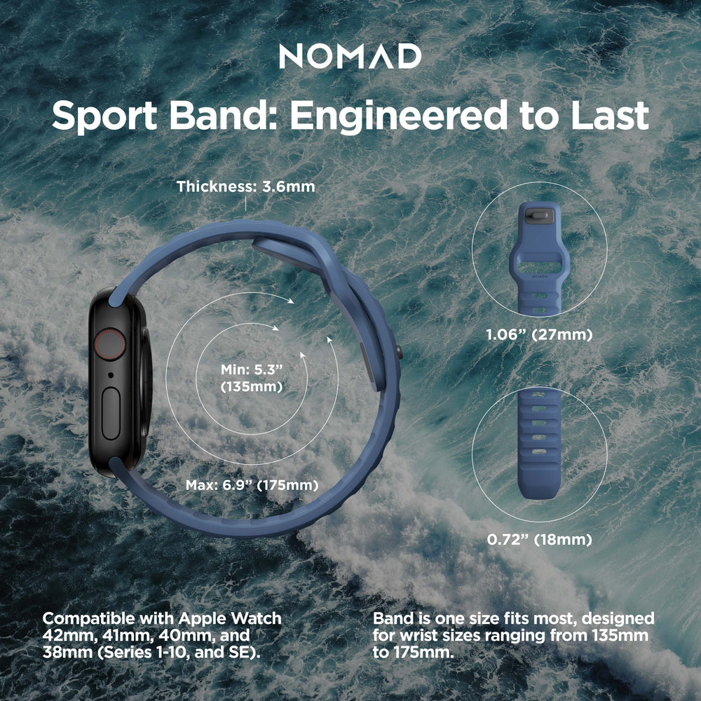 Sport Band | 41mm/42mm - Naval Blue | NOMAD® - Image 5