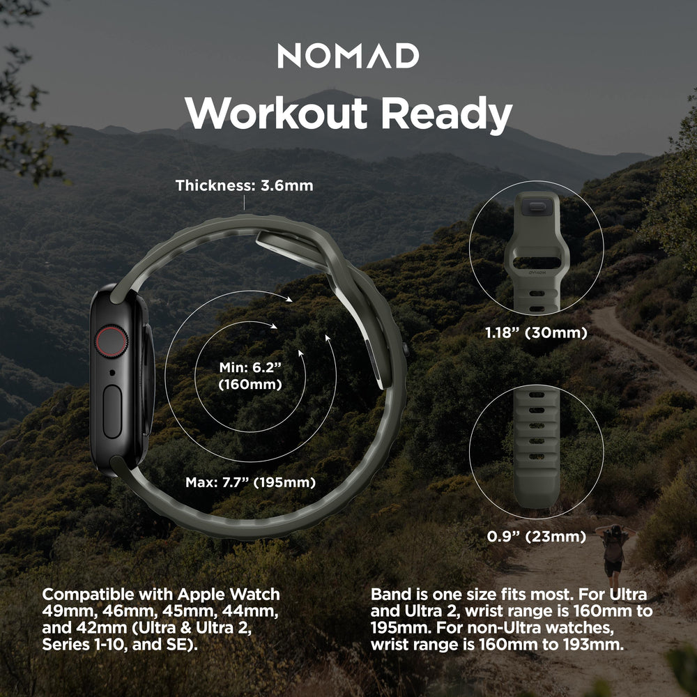 Sport Band - 41mm/42mm | Ash Green | NOMAD® - Image 5