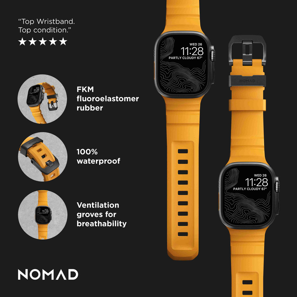 Rocky Point Band - 46mm/49mm | Sol | Black Hardware | NOMAD® - Image 6
