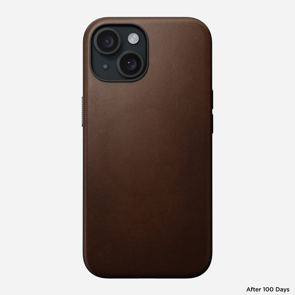 Modern Leather Case - iPhone 15 | Brown | Nomad Leather | NOMAD® - Image 4