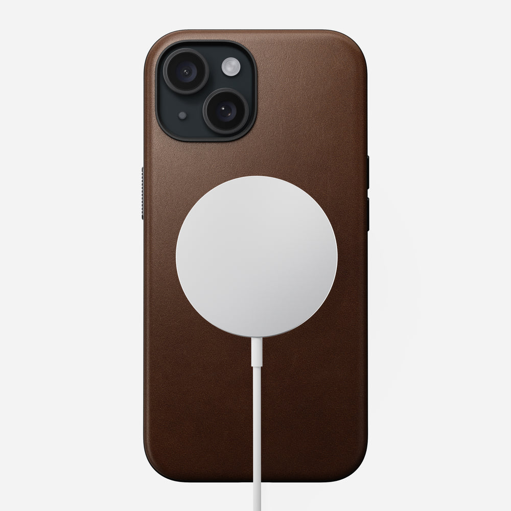 Modern Leather Case - iPhone 15 | Brown | Nomad Leather | NOMAD® - Image 2
