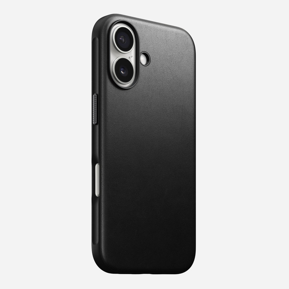 Modern Leather Case - iPhone 16 | Black | Nomad Leather | NOMAD®