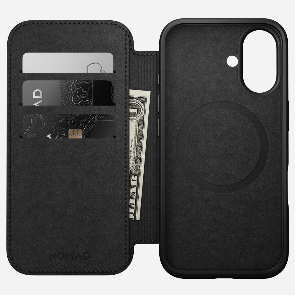 Modern Leather Folio - iPhone 16 | Brown | Nomad Leather | NOMAD® - Image 2
