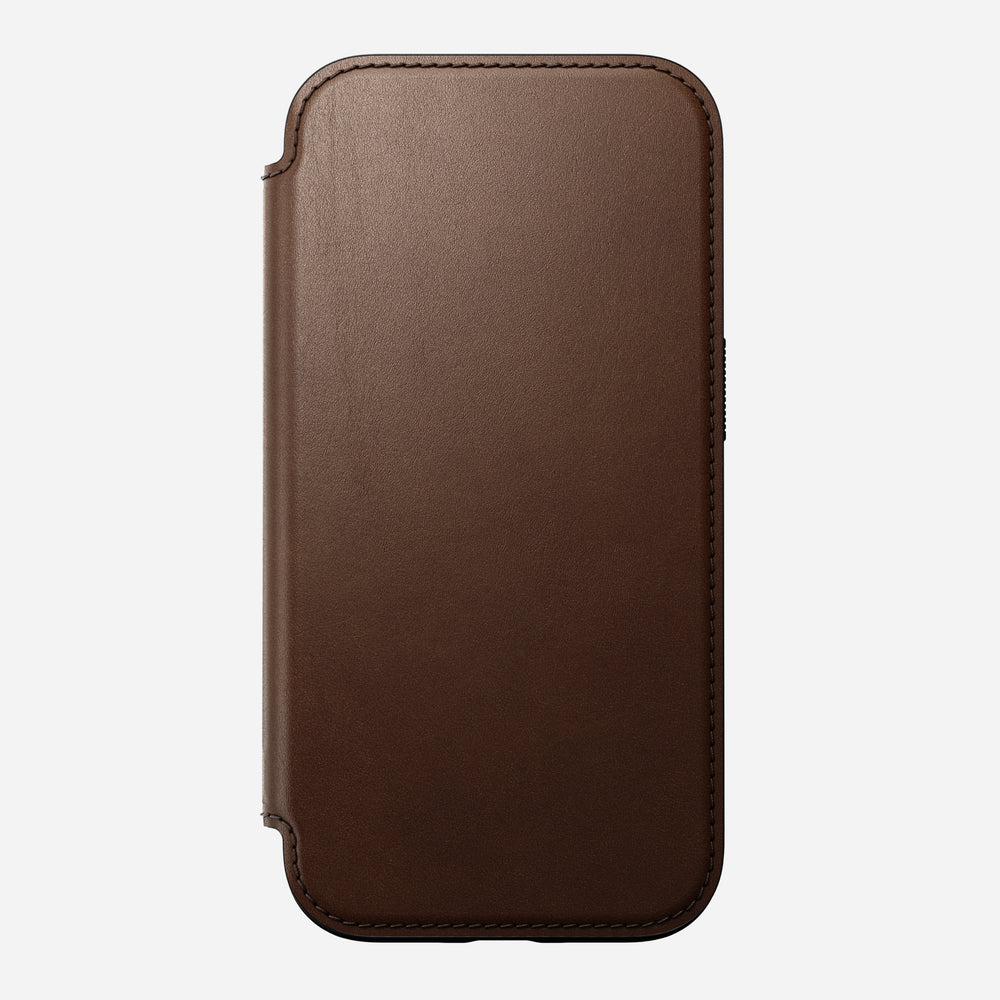Modern Leather Folio - iPhone 16 | Brown | Nomad Leather | NOMAD® - Image 7
