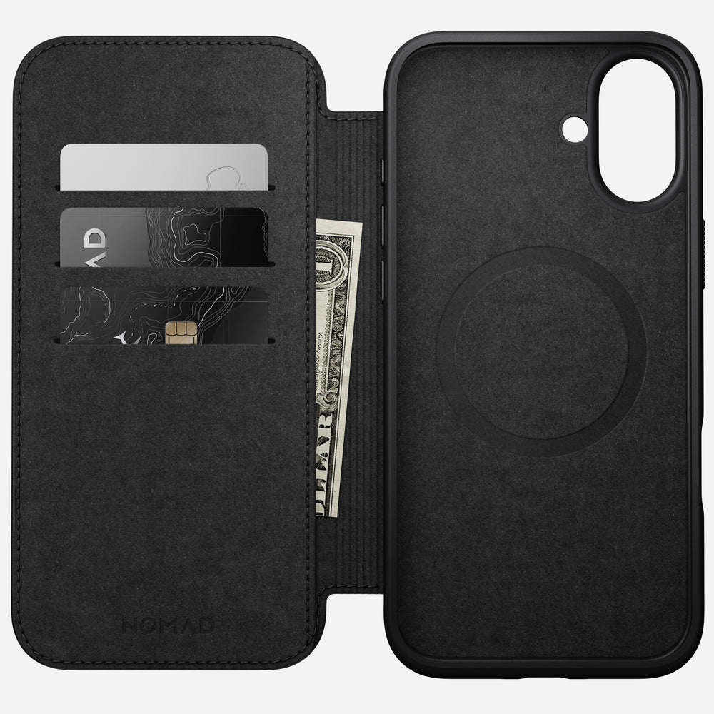 Modern Leather Folio - iPhone 16 Plus | Brown | Nomad Leather | NOMAD® - Image 2