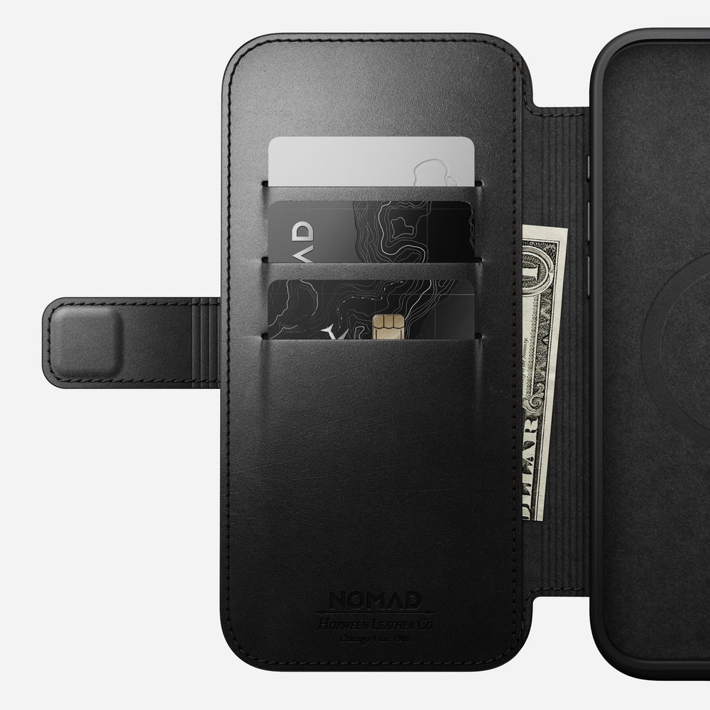 Modern Leather Folio - iPhone 16 Pro Max | Black | Horween | NOMAD® - Image 8