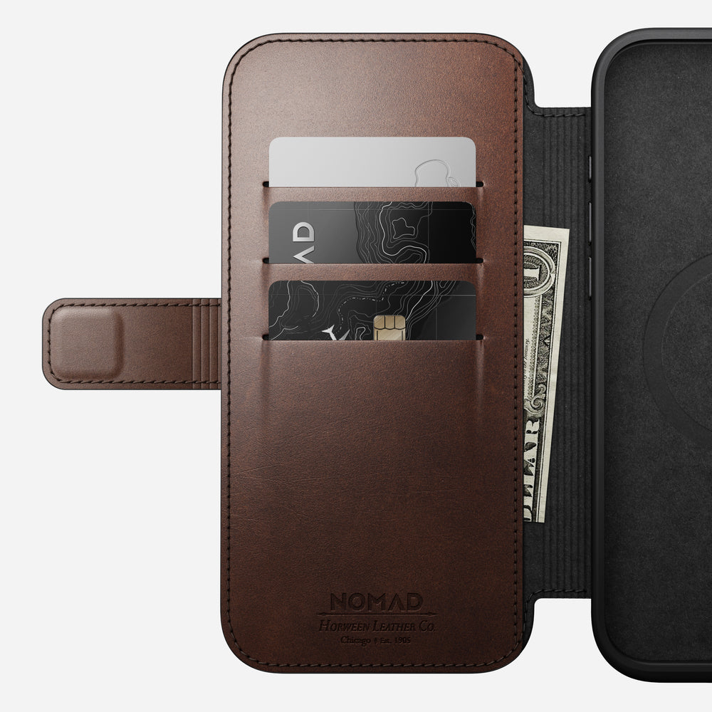 Modern Leather Folio - iPhone 16 Pro Max | Rustic Brown | Horween | NOMAD® - Image 8