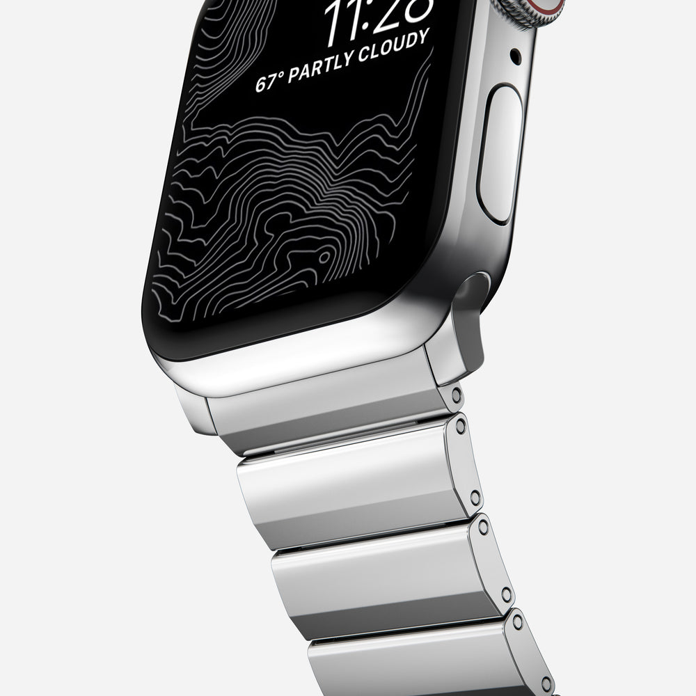 Steel Band - 46mm/49mm | Silver Hardware | NOMAD® - Image 5