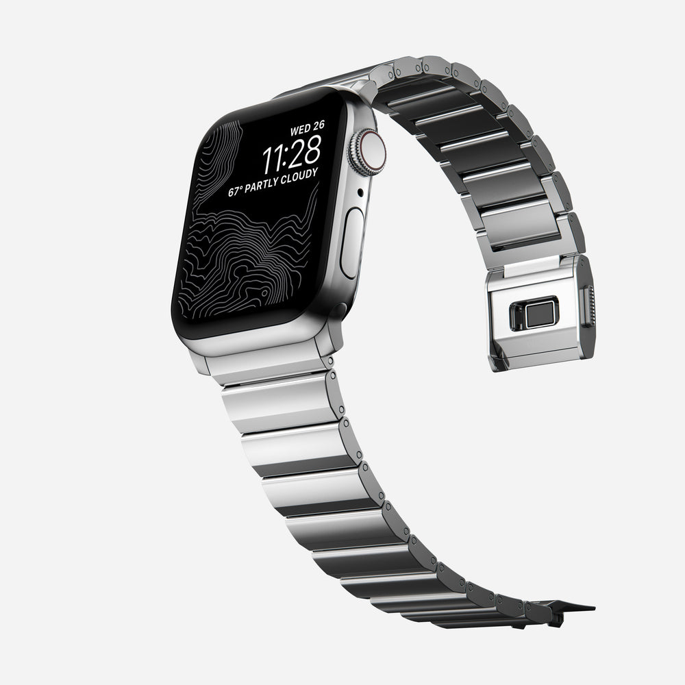 Steel Band - 46mm/49mm | Silver Hardware | NOMAD® - Image 10