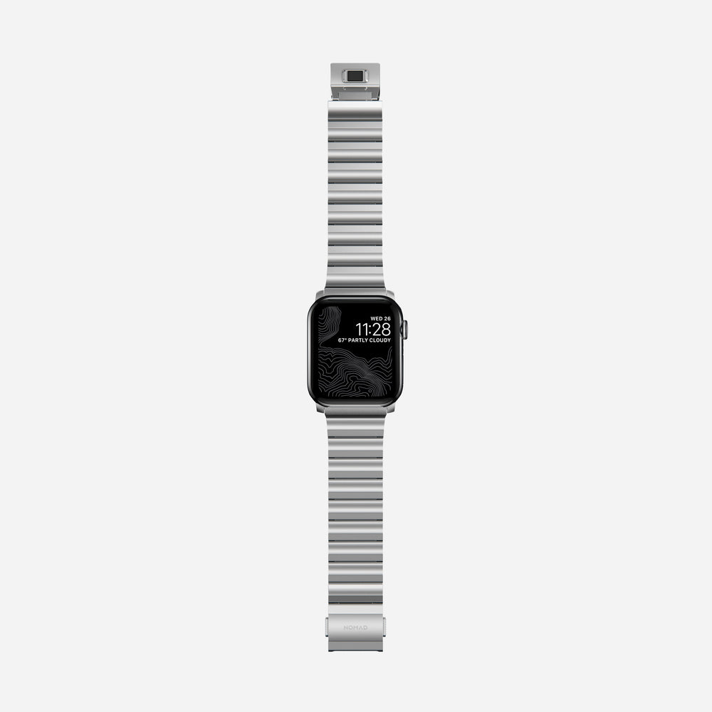 Steel Band - 46mm/49mm | Silver Hardware | NOMAD® - Image 8