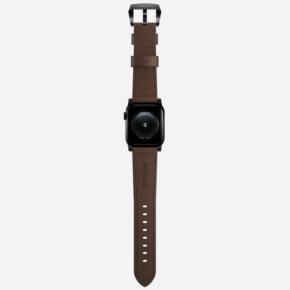 Traditional Band - 46mm/49mm | Black Hardware | Rustic Brown | Horween | NOMAD® - Image 8