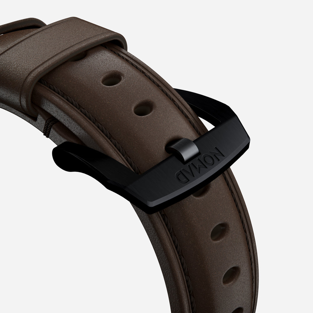 Traditional Band - 46mm/49mm | Black Hardware | Rustic Brown | Horween | NOMAD® - Image 7